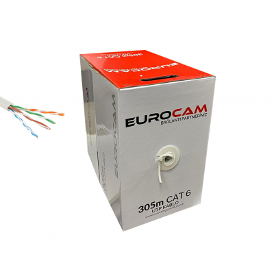 EUROCAM  305 METRE 23AWG UTP CAT6 KABLO