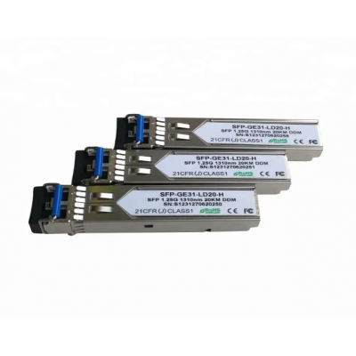20KM FİBER SFP MODÜL - SİNGLEMODE 1.25GB/S 10G
